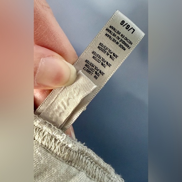 SKIMS Cotton Fleece Shorts in Stone. Size L. - Picture 5 of 11